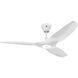 Haiku L 52 inch White with Glossy White Blades Indoor Ceiling Fan, Universal Mount