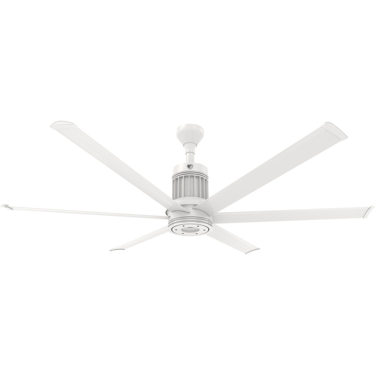 i6 72 inch Matte White Indoor Ceiling Fan, Standard Mount