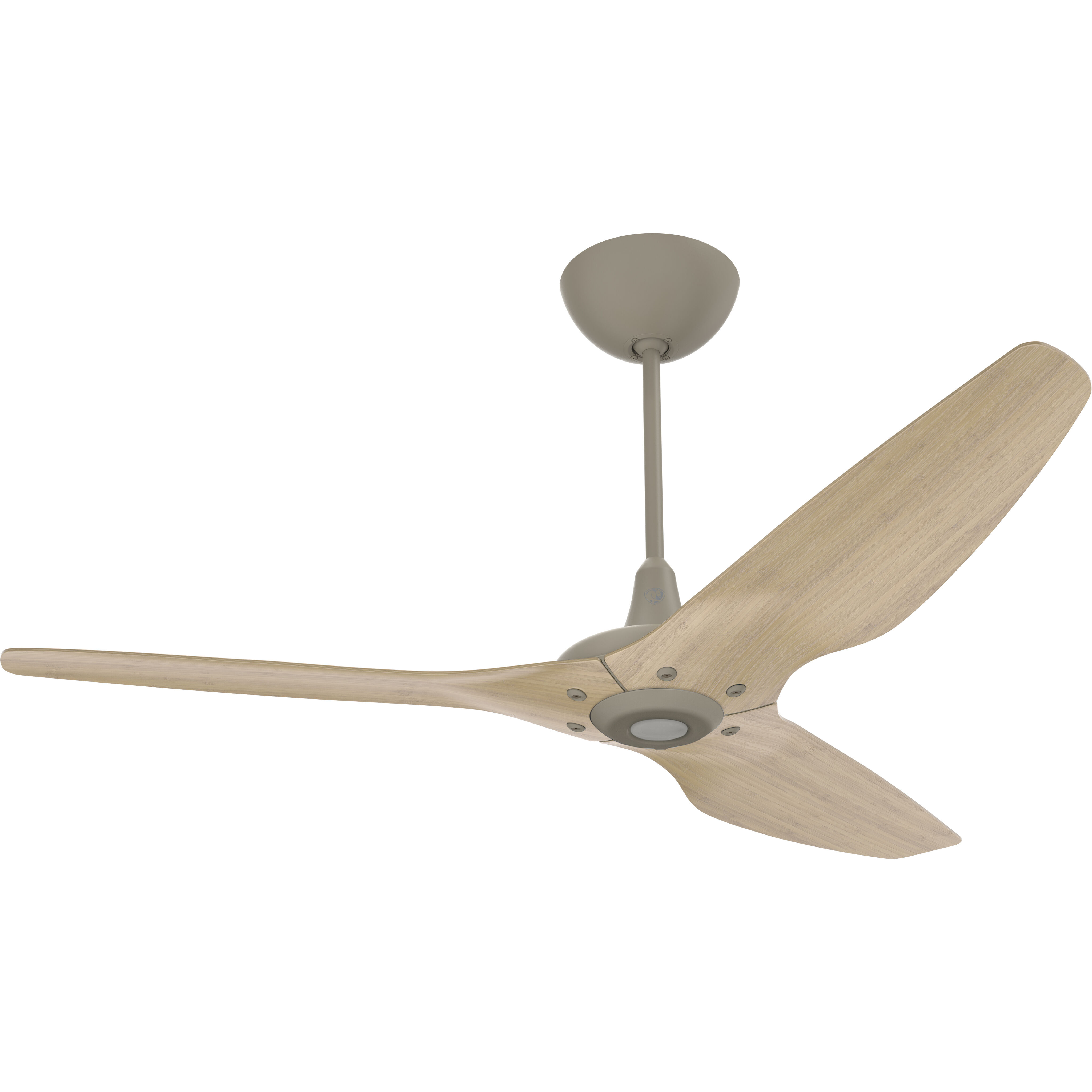 Haiku 60 inch Satin Nickel with Natural Bamboo Blades Ceiling Fan