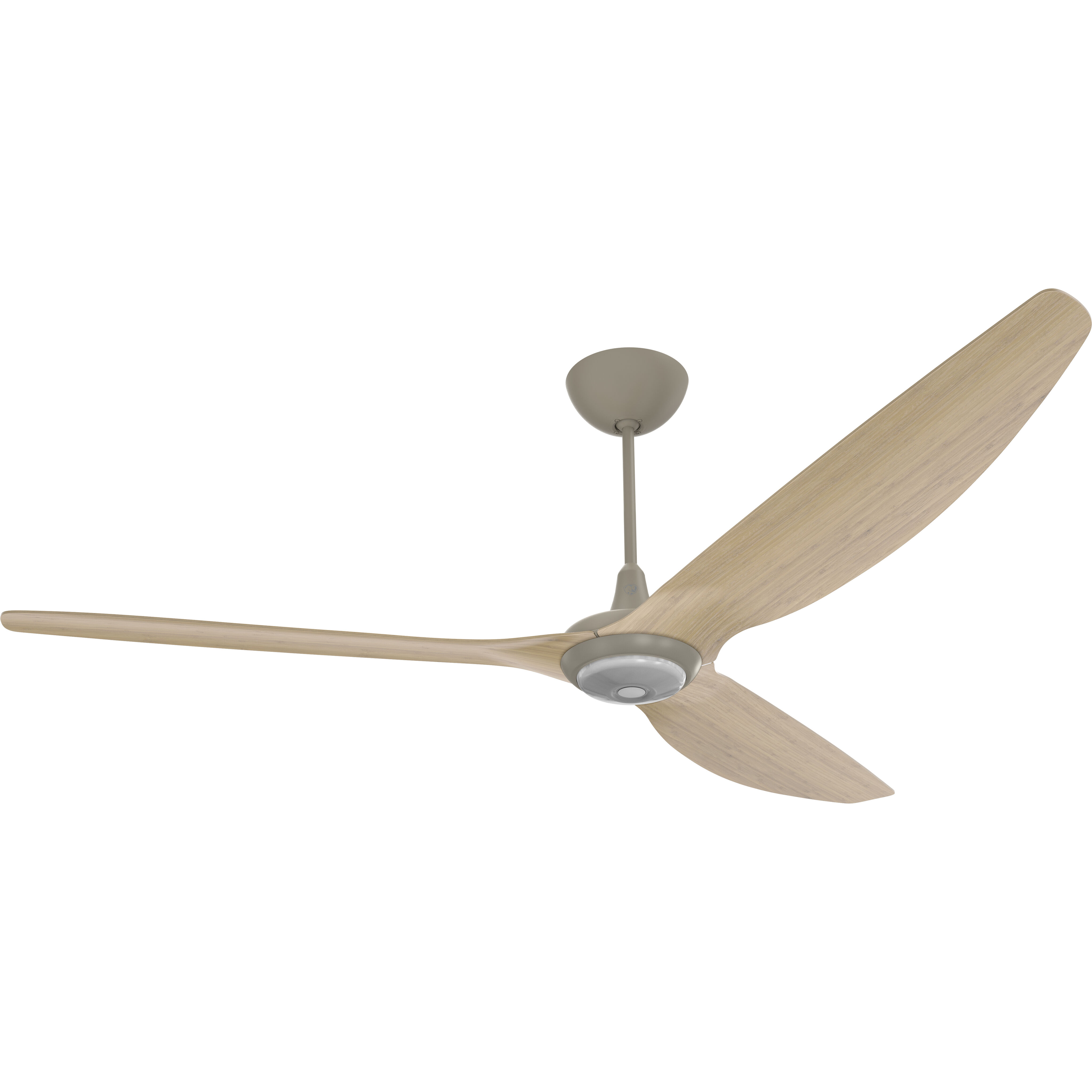 Haiku 84 inch Satin Nickel with Natural Bamboo Blades Ceiling Fan