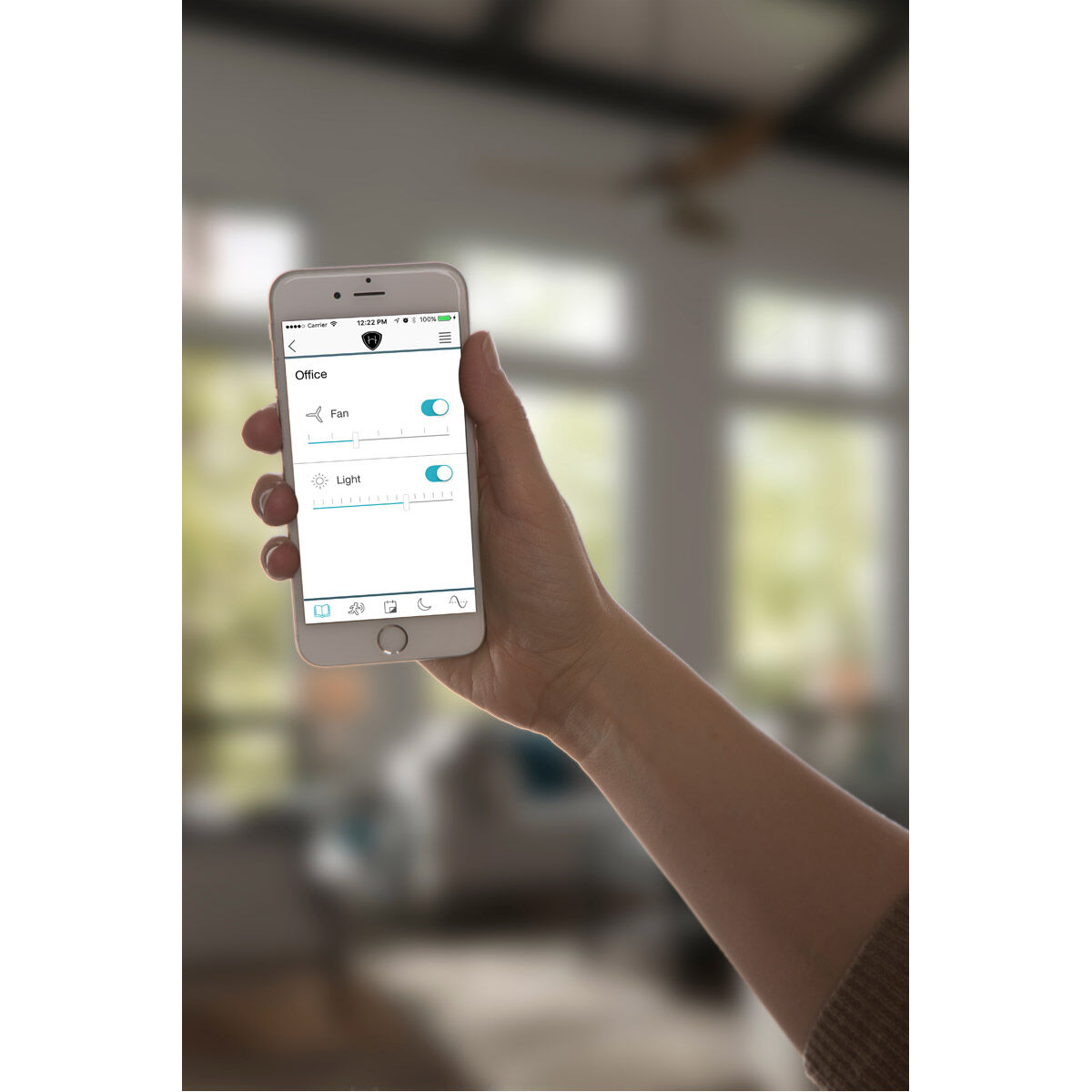 Haiku L 52 inch White with Glossy White Blades Indoor Ceiling Fan, Universal Mount