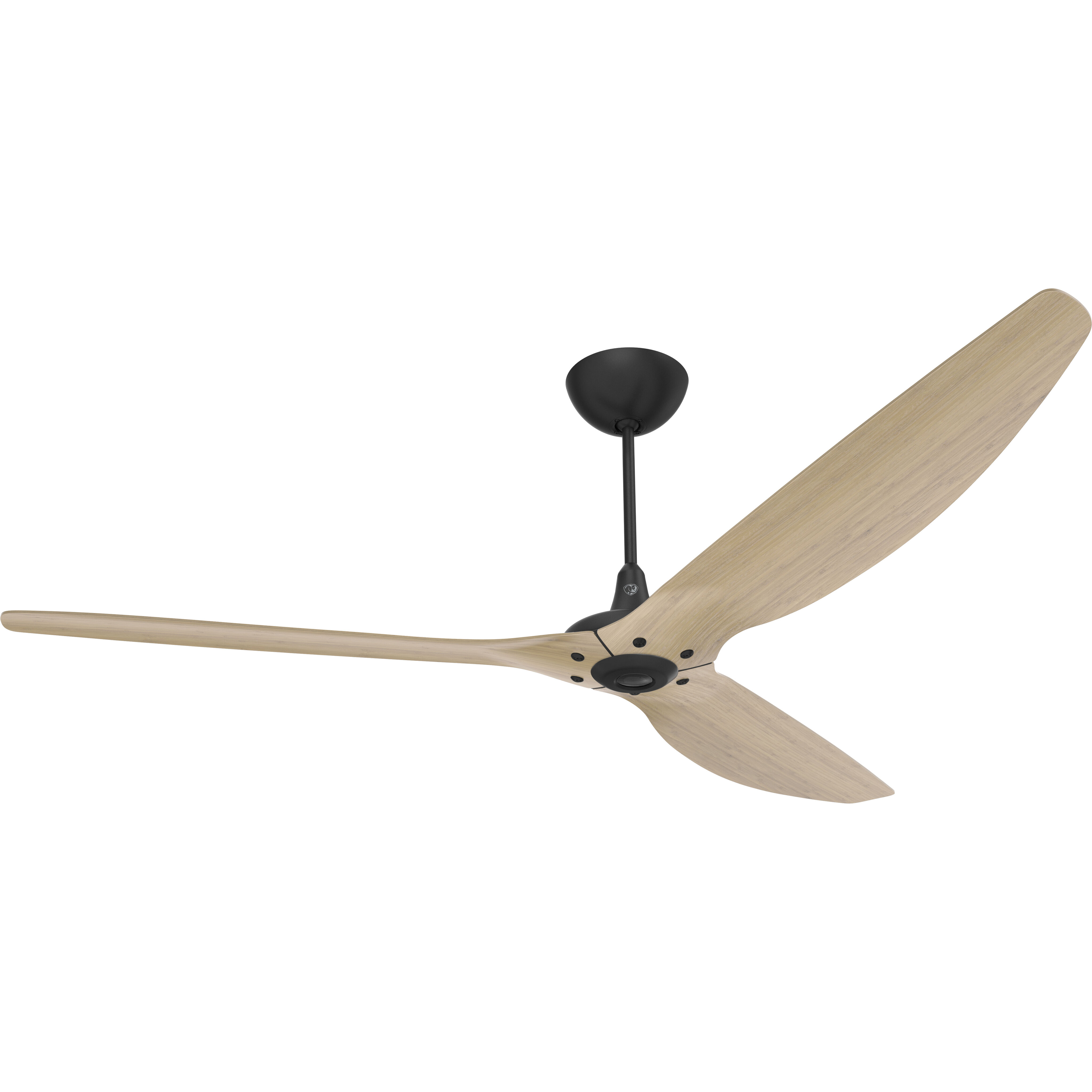 Haiku 84 inch Black with Natural Bamboo Blades Ceiling Fan
