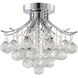 Canada 3 Light 12 inch Chrome Semi Flush Mount Ceiling Light