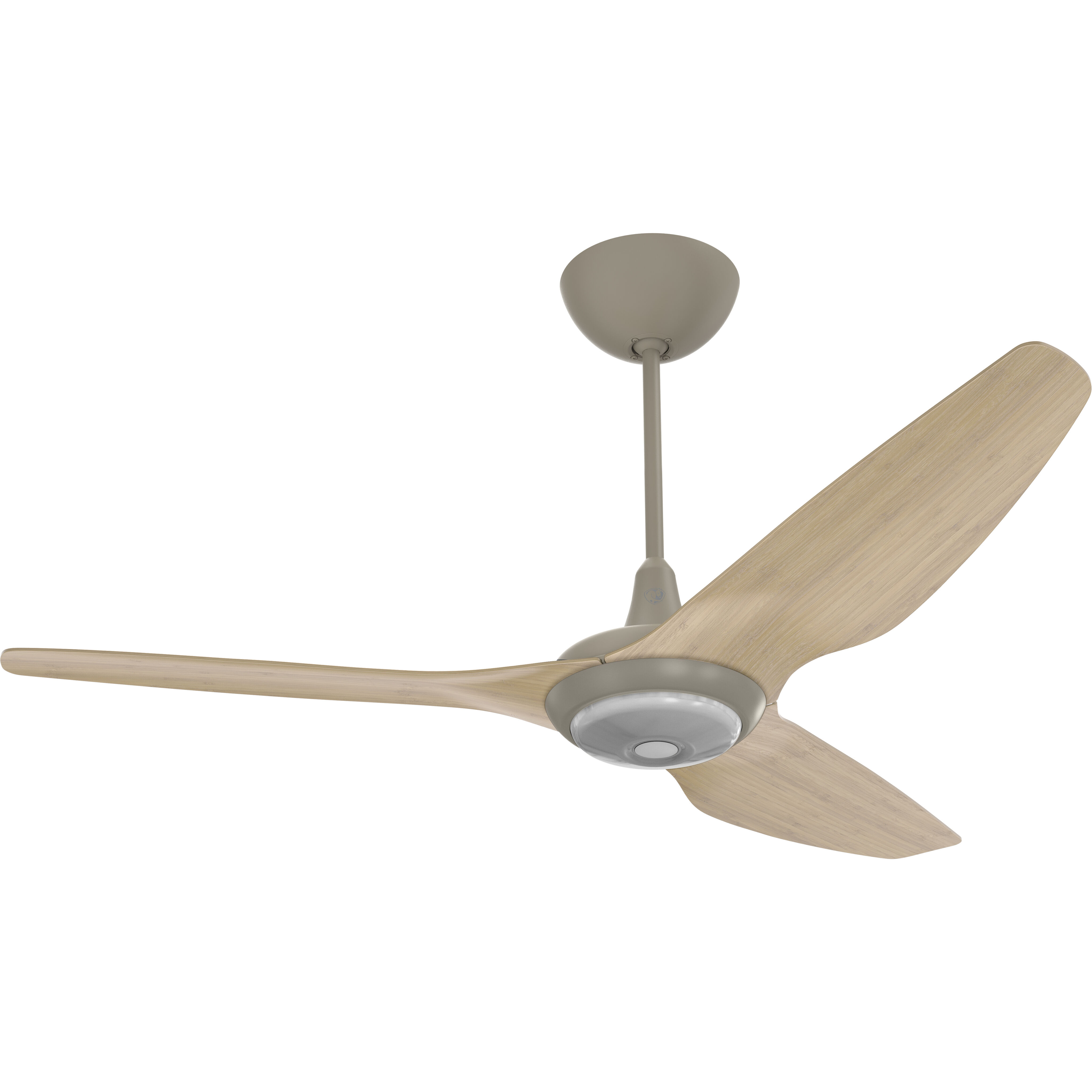 Haiku 60 inch Satin Nickel with Natural Bamboo Blades Ceiling Fan