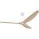 Haiku 84 inch White with Natural Bamboo Blades Ceiling Fan