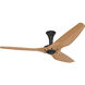 Haiku 60 inch Black with Caramel Bamboo Blades Ceiling Fan