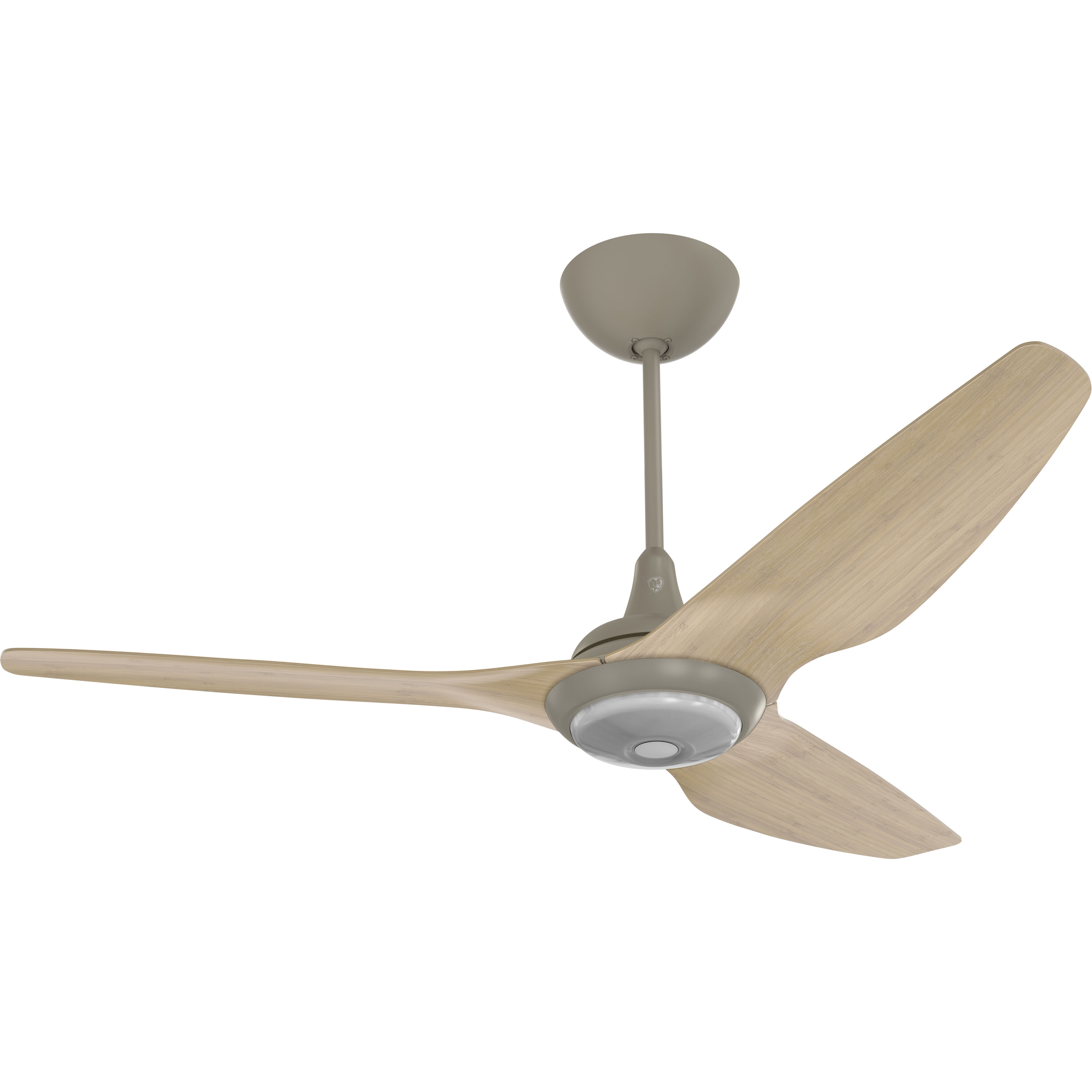 Haiku 60 inch Satin Nickel with Natural Bamboo Blades Ceiling Fan