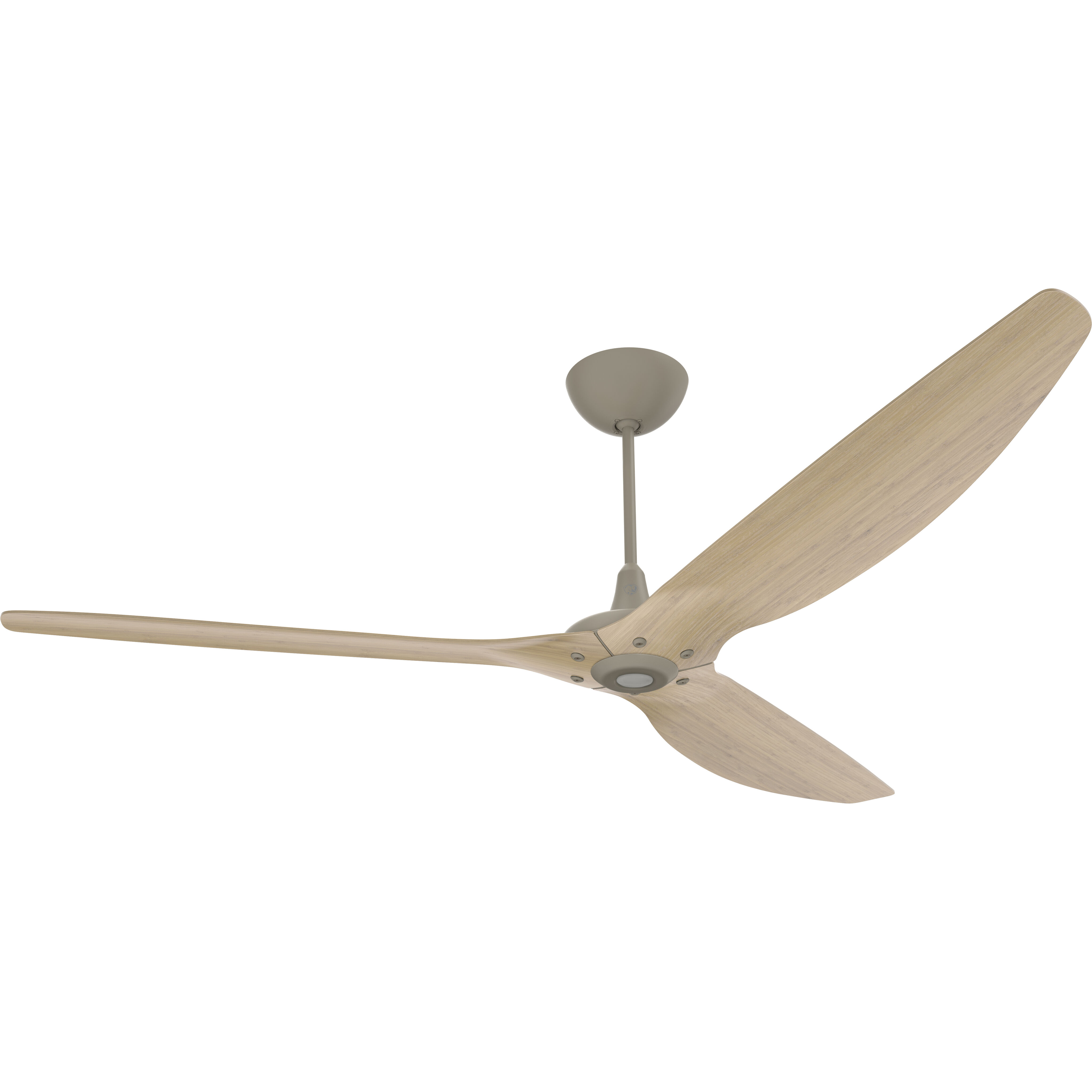 Haiku 84 inch Satin Nickel with Natural Bamboo Blades Ceiling Fan