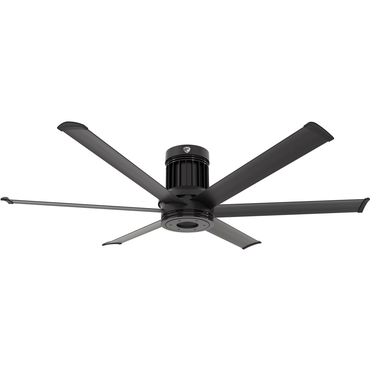 i6 60 inch Black Outdoor Ceiling Fan in Flush, Flush Mount