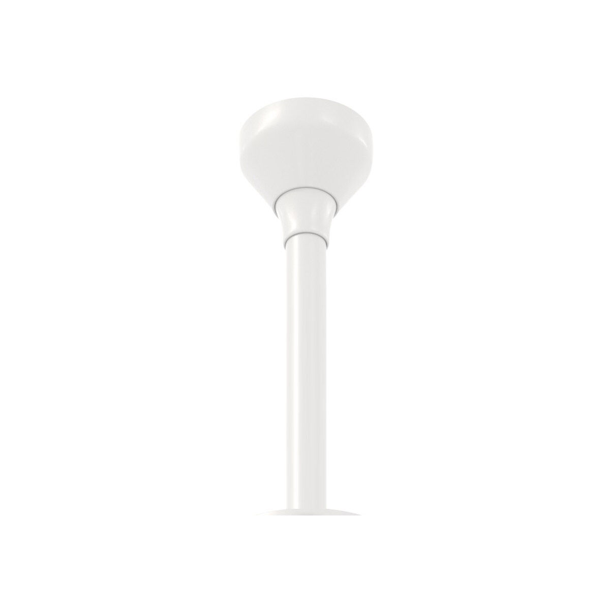 i6 Matte White Fan Downrod in 12 in